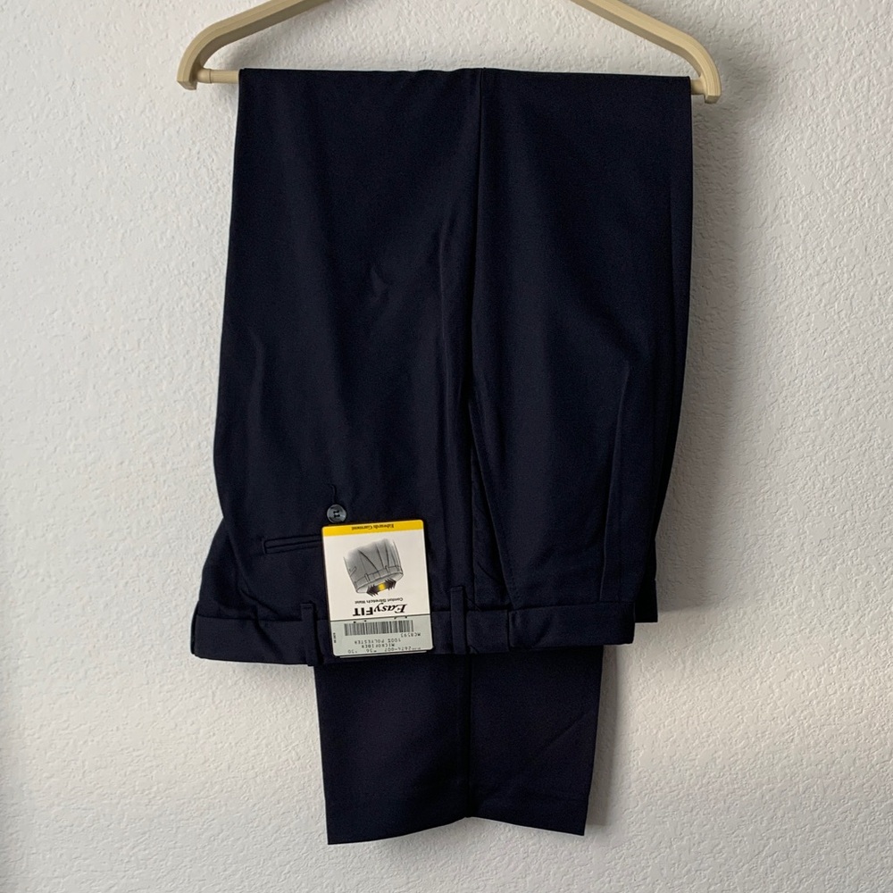 Men's Black Dress Pants W36” L30” Tailored  Adjustable Waist
